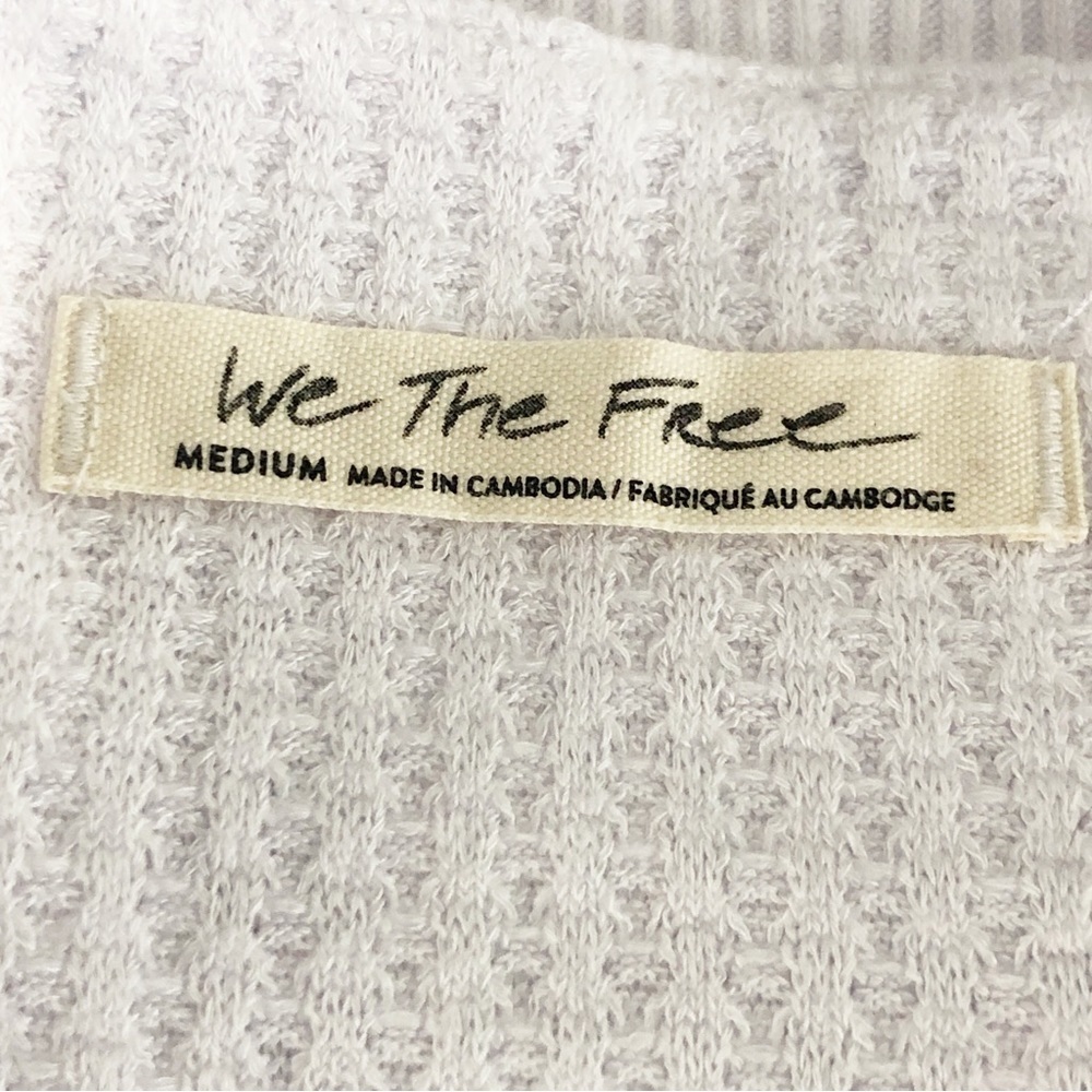 Free people with a free white North Shore thermal top - Picture 6 of 11